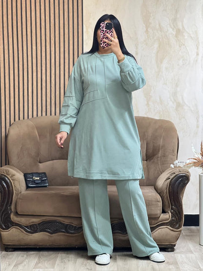 إطلالة مريحة ودافئة