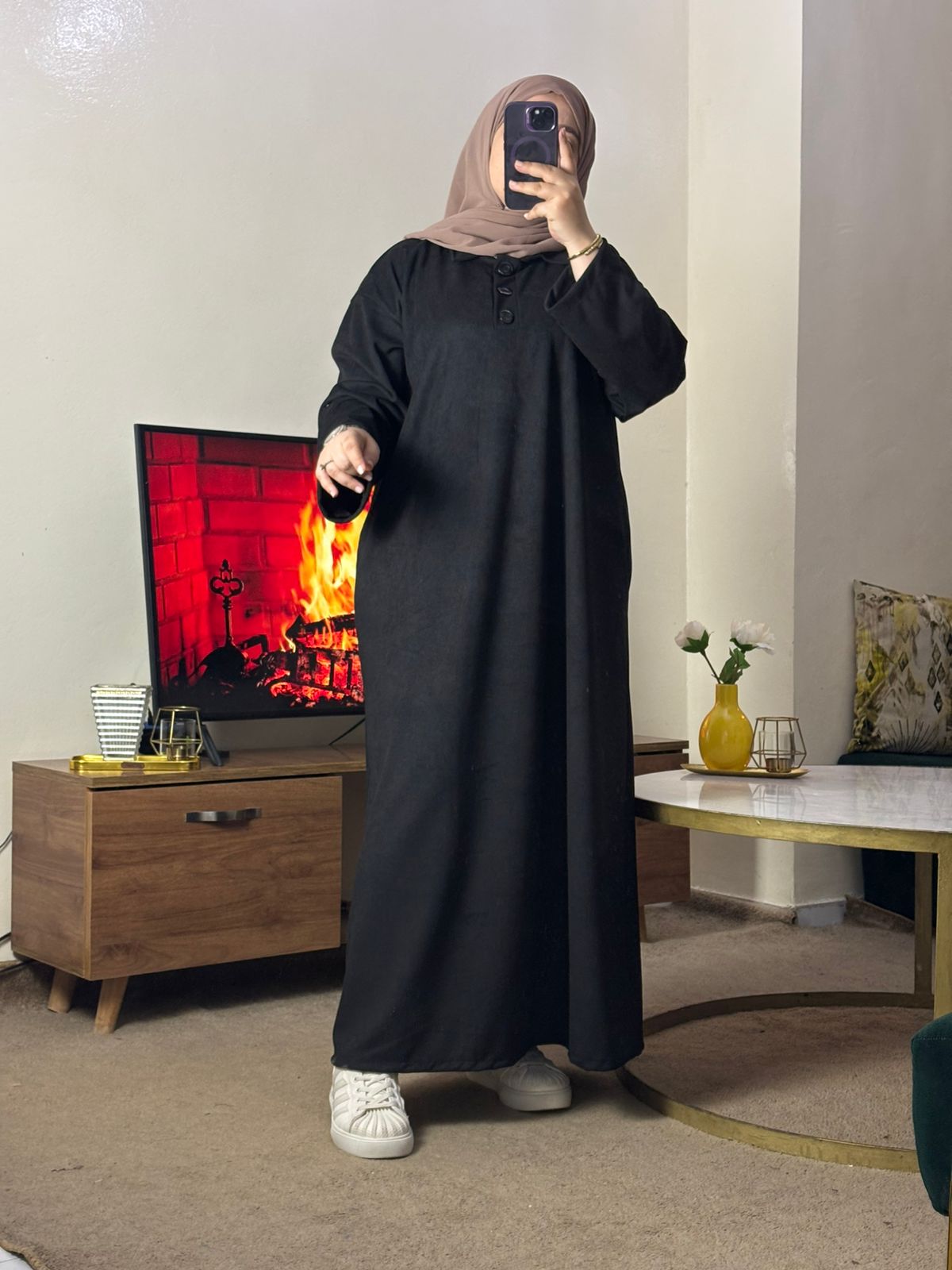 كسوة بثوب كظيفة للاطلالة مريحة ودافئة